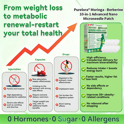 🔥 Online Pharmacy  | Purelora® Moringa Berberine × NAD⁺ 10-in-1 Nano Microneedle Patch (Just once daily, visible changes in 7 days) ✅ Supports weight management, loose skin, diabetes care, sleep apnea, joint comfort, and more