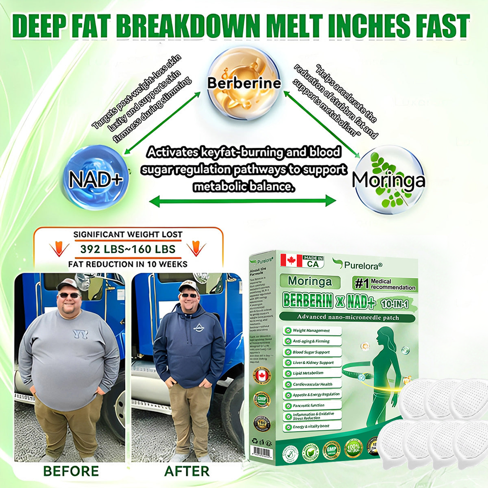🔥 Online Pharmacy  | Purelora® Moringa Berberine × NAD⁺ 10-in-1 Nano Microneedle Patch (Just once daily, visible changes in 7 days) ✅ Supports weight management, loose skin, diabetes care, sleep apnea, joint comfort, and more
