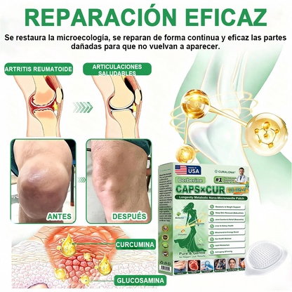 🔥 Nuevo lanzamiento | Parche de microagujas de triple acción Curalona® — Berberina y NAD+: favorecen la salud metabólica y promueven la renovación cutánea — Un parche transdérmico de microagujas para uso diurno y nocturno (apto para hombres y mujeres)