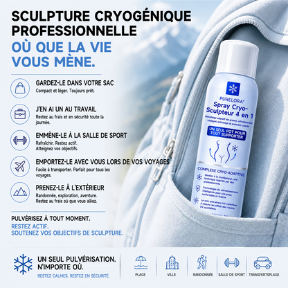 𝐏𝐔𝐑𝐄𝐋𝐎𝐑𝐀® Brume cryogénique sculptante 4 en 1