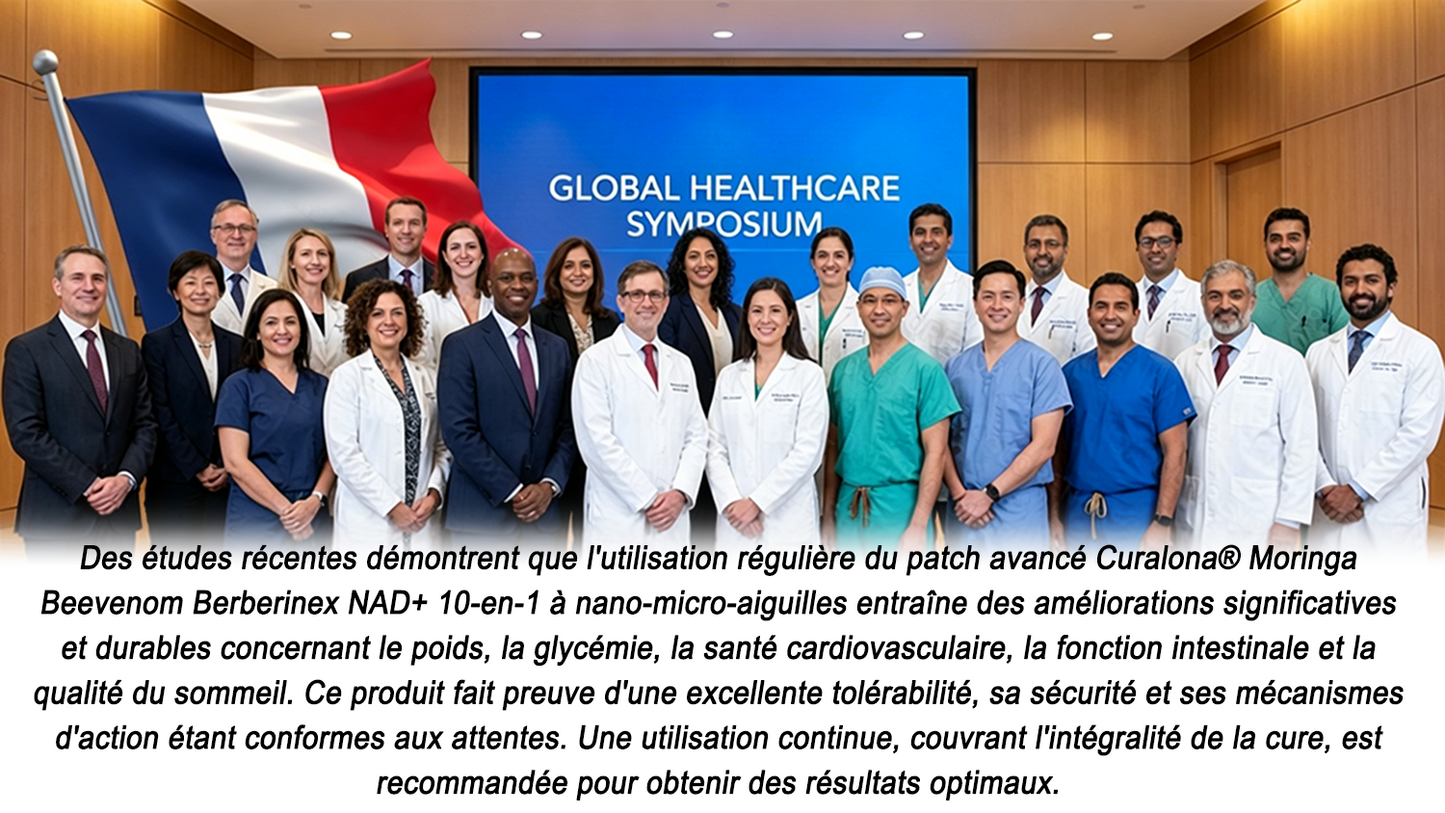 Boutique Officielle France | 🧑‍⚕️ 🩺 curalona® Patchs Avancés Nano-Micron 10-en-1 : Moringa & Berbérine × NAD+ — Utilisation Quotidienne, Résultats Visibles en 2 Jours