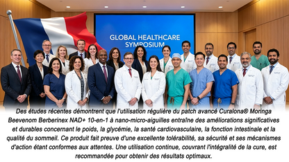 Boutique Officielle France | 🧑‍⚕️ 🩺 curalona® Patchs Avancés Nano-Micron 10-en-1 : Moringa & Berbérine × NAD+ — Utilisation Quotidienne, Résultats Visibles en 2 Jours