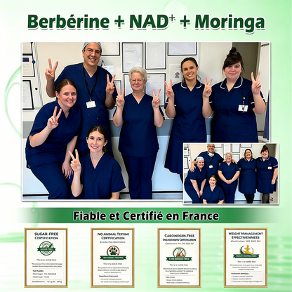 Boutique Officielle France | 🧑‍⚕️ 🩺 curalona® Patchs Avancés Nano-Micron 10-en-1 : Moringa & Berbérine × NAD+ — Utilisation Quotidienne, Résultats Visibles en 2 Jours
