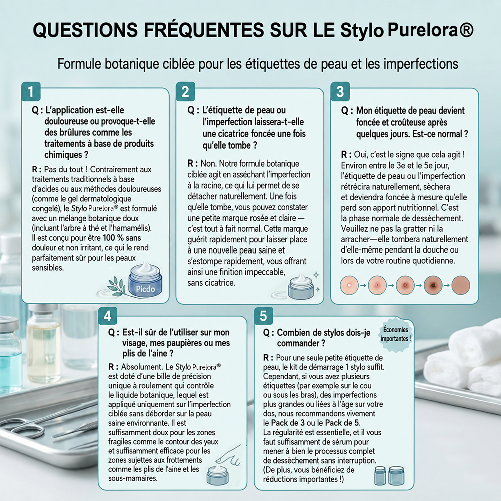 Crème PURELORA® pour l'élimination des acrochordons et des imperfections en 7 jours (formule indolore – sans cicatrice) 🌹🌹