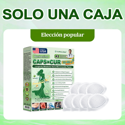 🔥 Nuevo lanzamiento | Parche de microagujas de triple acción Curalona® — Berberina y NAD+: favorecen la salud metabólica y promueven la renovación cutánea — Un parche transdérmico de microagujas para uso diurno y nocturno (apto para hombres y mujeres)