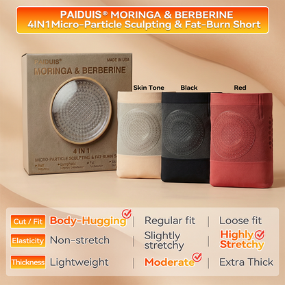 🔥𝑶𝒇𝒇𝒊𝒄𝒊𝒂𝒍 𝑺𝒕𝒐𝒓𝒆  | 𝐏𝐚𝐢𝐝𝐮𝐢𝐬® 🔥𝐌𝐨𝐫𝐢𝐧𝐠𝐚 & 𝐁𝐞𝐫𝐛𝐞𝐫𝐢𝐧𝐞 4‑In‑1 Micro‑Particle Sculpting & Fat‑Burn Shorts