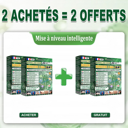 Boutique Officielle France | 🧑‍⚕️ 🩺 curalona® Patchs Avancés Nano-Micron 10-en-1 : Moringa & Berbérine × NAD+ — Utilisation Quotidienne, Résultats Visibles en 2 Jours